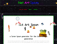 Tablet Screenshot of netartipsum.com